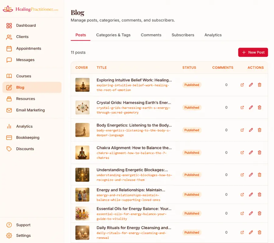 RadiateOS backend preview