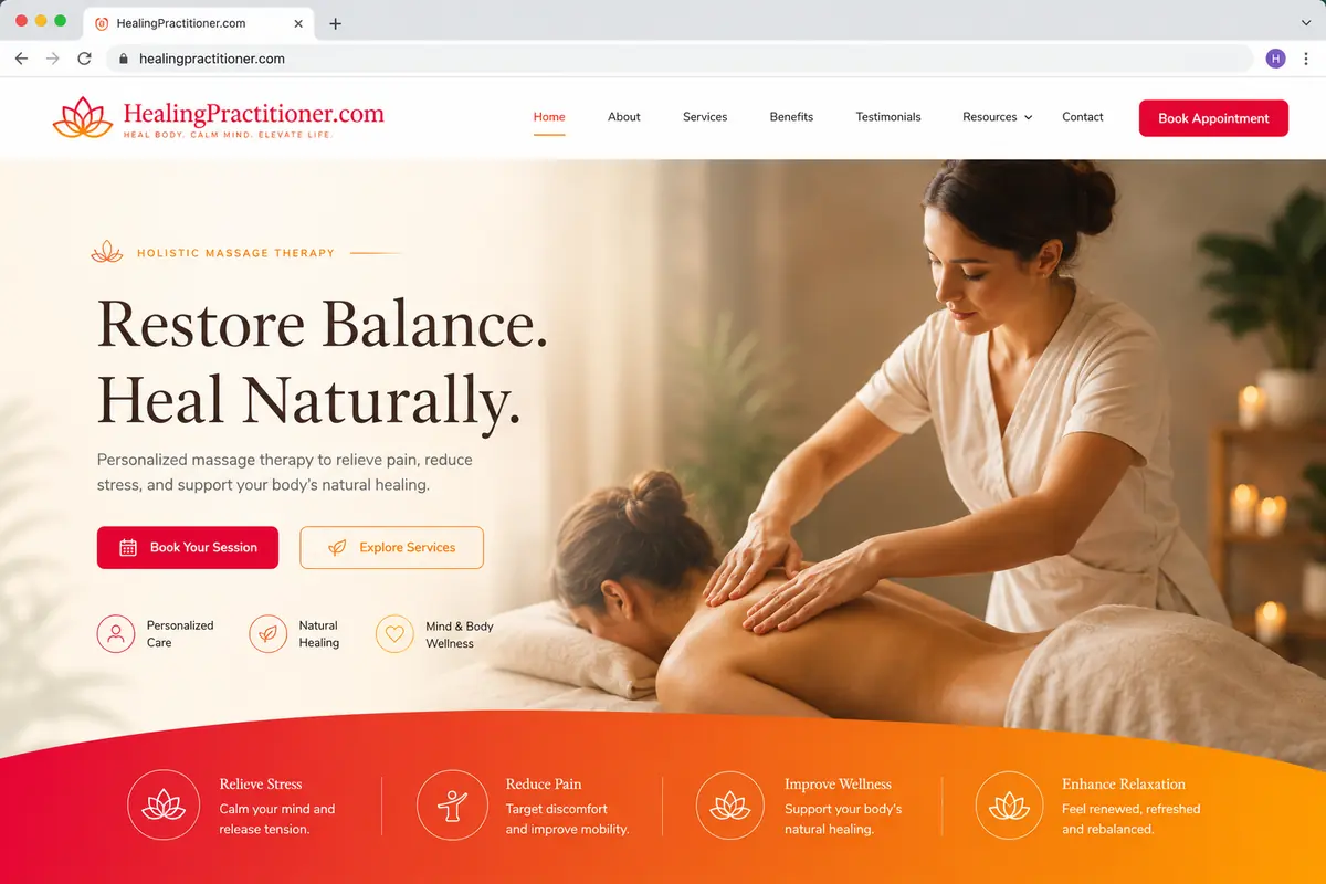 RadiateOS homepage preview